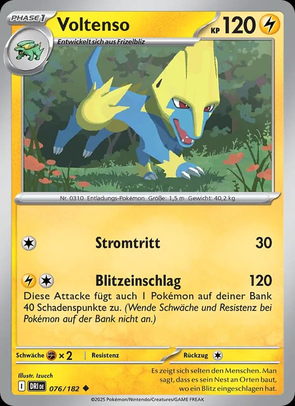 Voltenso card in German