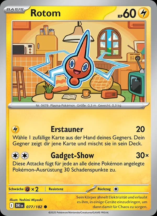 Rotom card in German