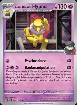 Team Rockets Hypno card in German