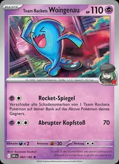 Team Rockets Woingenau card in German
