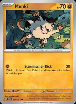 Menki card in German