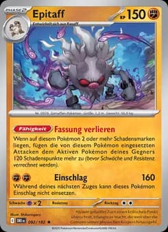 Epitaff card in German