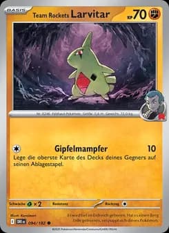Team Rockets Larvitar card in German