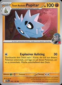 Team Rockets Pupitar card in German