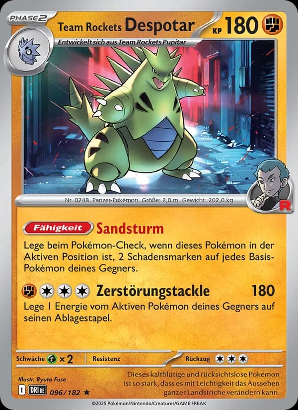 Team Rockets Despotar card in German