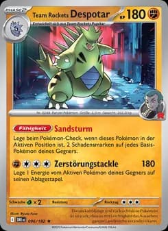 Team Rockets Despotar card in German