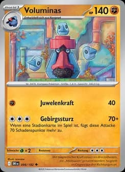 Voluminas card in German