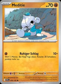 Meditie card in German