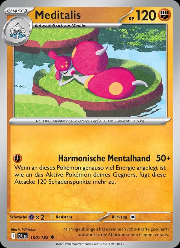Meditalis card in German