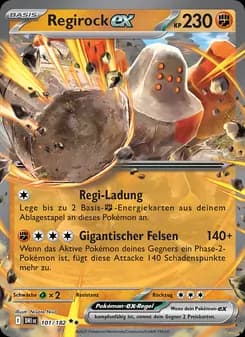 Regirock-ex card in German
