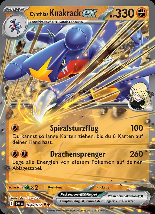 Cynthias Knakrack-ex card in German