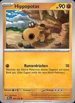 Hippopotas card in German