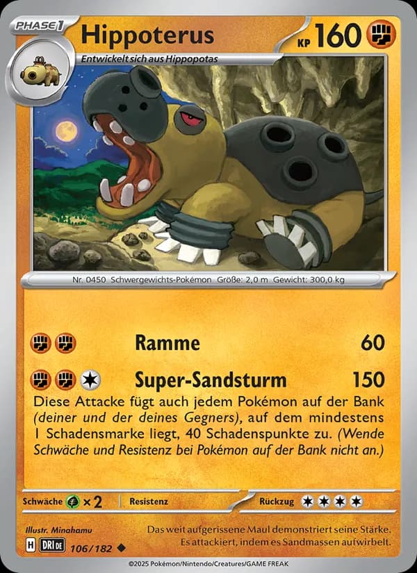 Hippoterus card in German