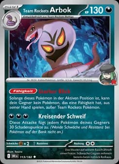 Team Rockets Arbok card in German