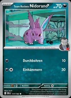 Team Rockets Nidoran♂ card in German