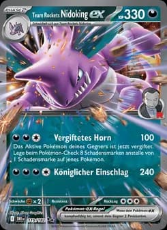 Team Rockets Nidoking-ex card in German