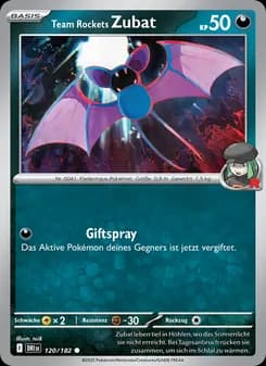 Team Rockets Zubat card in German