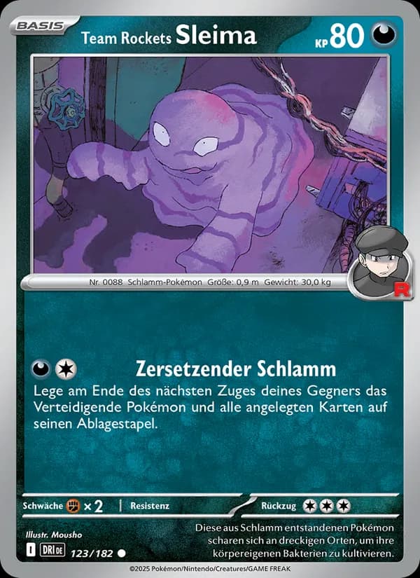 Team Rockets Sleima card in German
