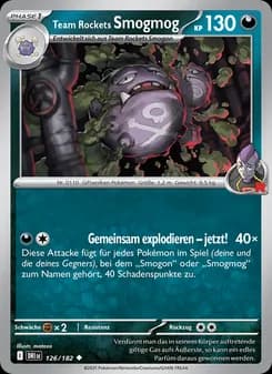Team Rockets Smogmog card in German