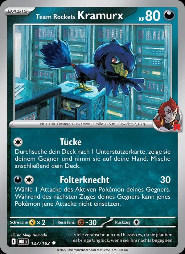 Team Rockets Kramurx card in German
