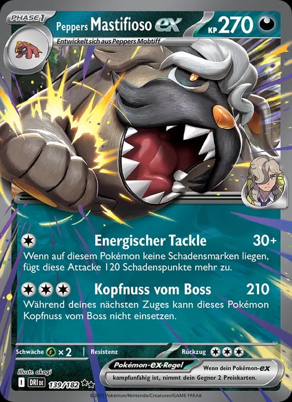Peppers Mastifioso-ex card in German