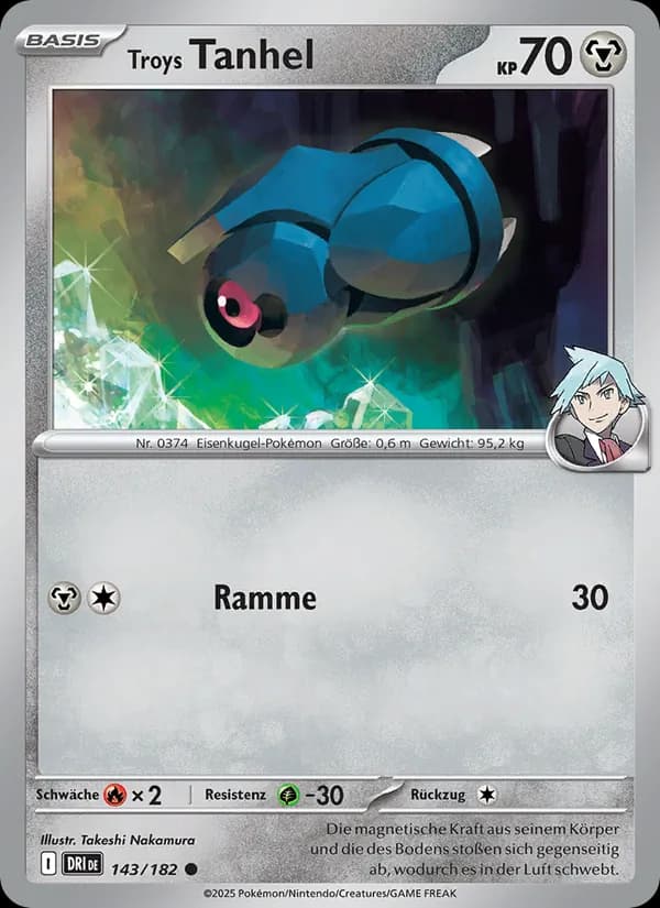 Troys Tanhel card in German
