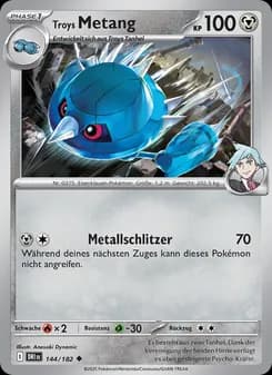 Troys Metang card in German