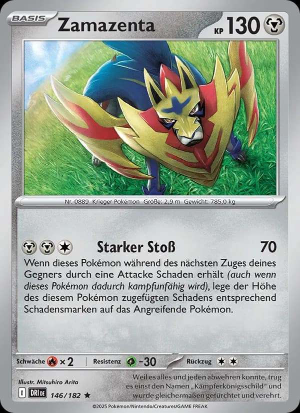 Zamazenta card in German