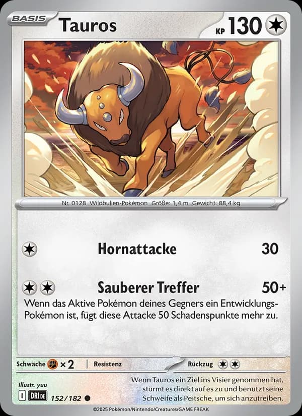 Tauros card in German