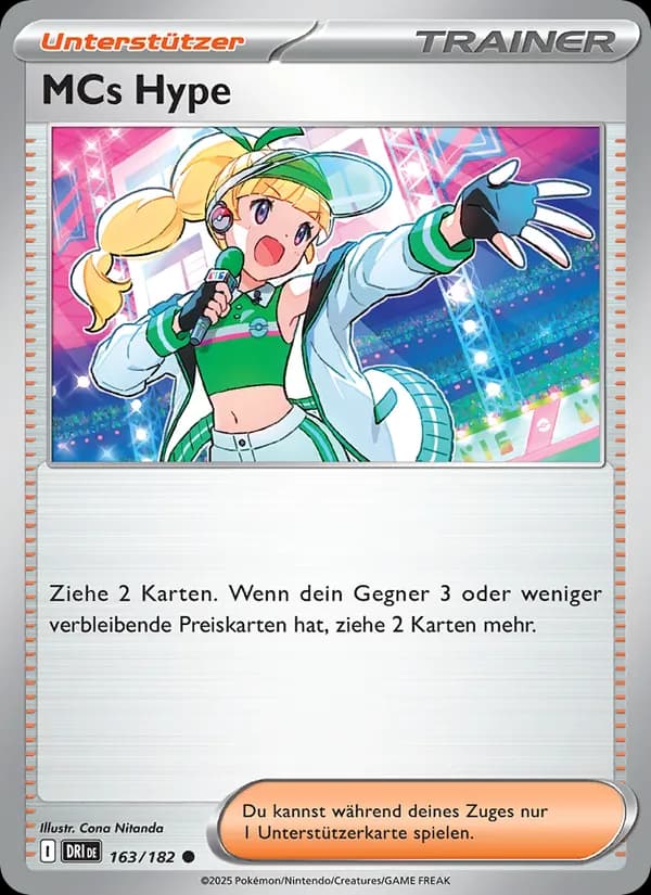 MCs Hype card in German