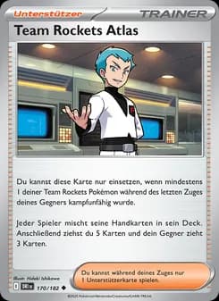 Team Rockets Atlas card in German