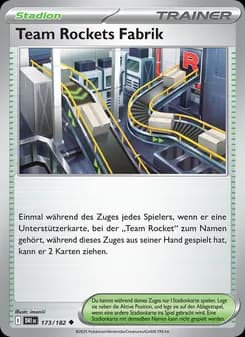 Team Rockets Fabrik card in German
