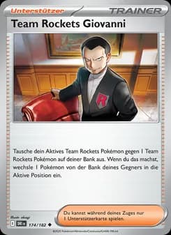 Team Rockets Giovanni card in German