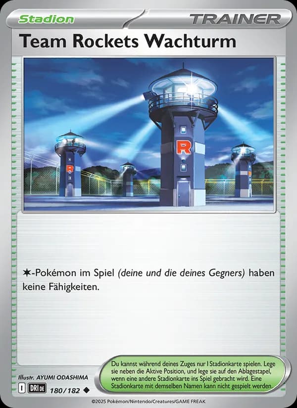 Team Rockets Wachturm card in German