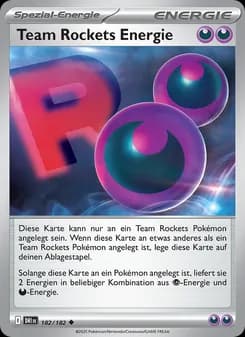 Team Rockets Energie card in German