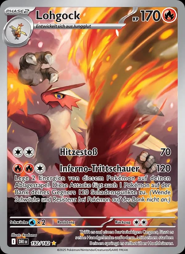 Lohgock card in German