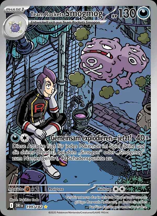 Team Rockets Smogmog card in German
