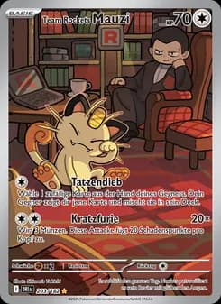Team Rockets Mauzi card in German