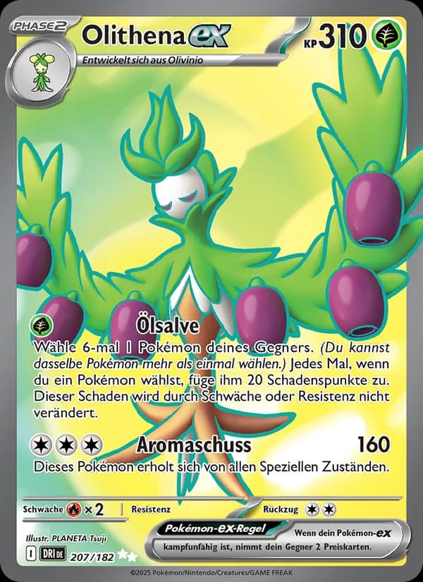 Olithena-ex card in German