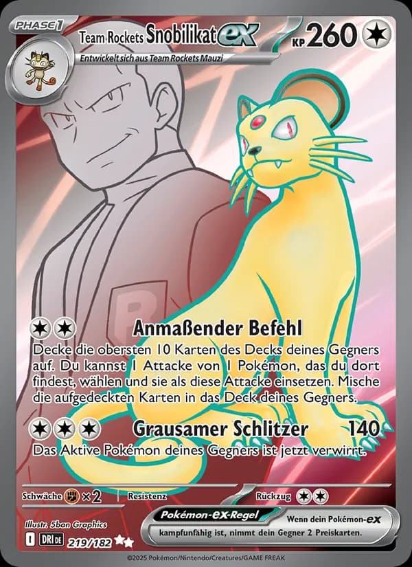 Team Rockets Snobilikat-ex card in German