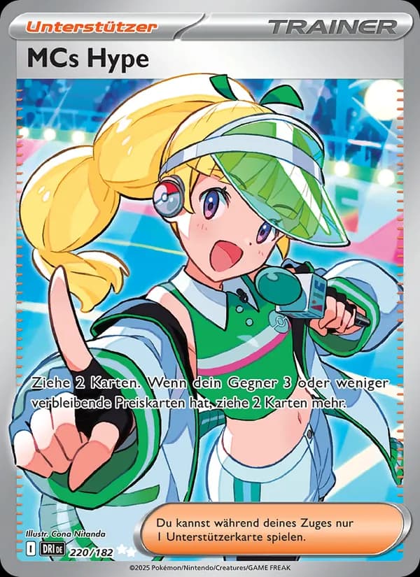MCs Hype card in German