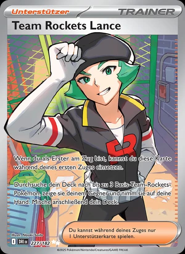 Team Rockets Lance card in German