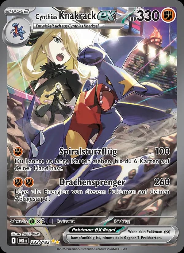 Cynthias Knakrack-ex card in German