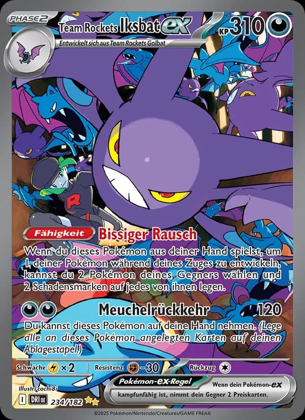 Team Rockets Iksbat-ex card in German