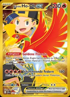 Klarins Ho-Oh-ex card in German