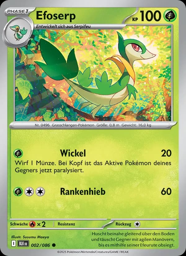Efoserp card in German