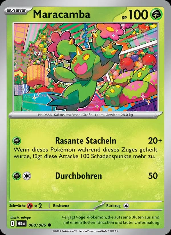Maracamba card in German