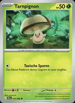 Tarnpignon card in German