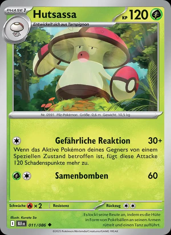 Hutsassa card in German