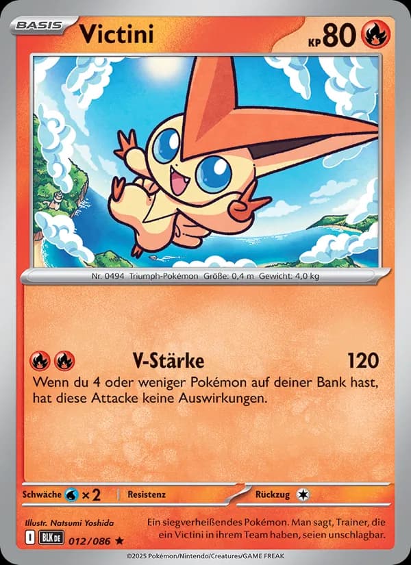 Victini card in German
